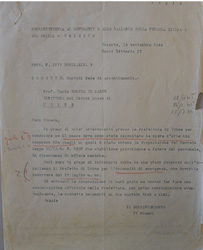 Lettera di Fausto Franco a Carlo Someda de Marco 